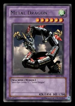 Metal Dragon LOB-102 Legend of Blue Eyes Rare - Yugioh - Image 1