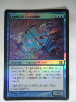 MTG Cephalid Constable Foil Tenth Edition NM/M The actual picture of the card - Image 1