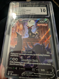 🌓🌗 CGC 10 Umbreon V 2021 Evolving Skies 189/203 Alt Art Pokemon Card - Image 3