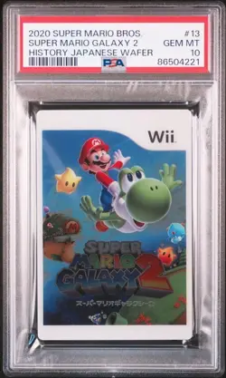 Super Mario Galaxy 2 PSA 10 No.13 History Card Bandai Authentication - Image 1