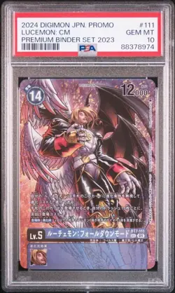 Digimon Card Game Sec Lucemon Falldown Mode PSA 10 Gem Mint Premium Set - Image 1