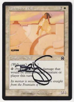 Signed Alabaster Wall Proof HP Mercadian Masques Artist Randy Gallegos MTG AP! - Image 1