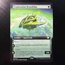 Exploration Broodship Rare Extended Art Regular Mtg Edge Of Eternities #34 NM - Image 1