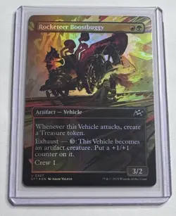 Rocketeer Boostbuggy #327 Aetherdrift Foil Borderless MTG NM/M - Image 1