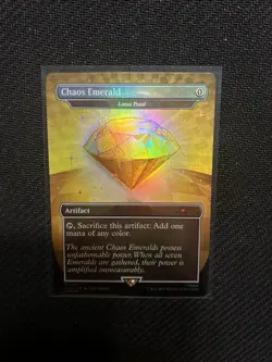 Chaos Emerald (Lotus Petal) Yellow 7035 Secret Lair Drop Sonic Bonus MTG *MINT* - Image 2
