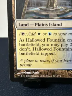MTG: Hallowed Fountain Return to Ravnica Regular Blue White Rare Land #241 - Image 4
