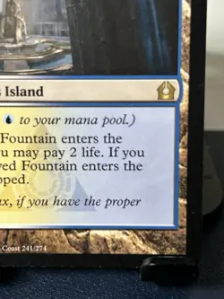 MTG: Hallowed Fountain Return to Ravnica Regular Blue White Rare Land #241 - Image 5