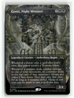 Gonti, Night Minister 0357 Borderless Aetherdrift DFT MTG Magic - Image 1