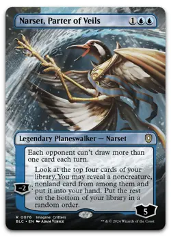 Narset, Parter of Veils (Borderless) #76 (NM) Bloomburrow BLC Magic MTG - Image 1