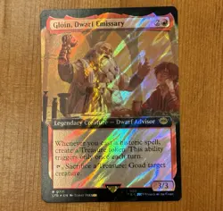 Gloin, Dwarf Emissary, R 0771, NM Surge Foil MTG LotR Lord Rings Magic TCG Cards - Image 1