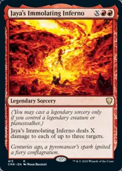 Jaya's Immolating Inferno - Light Play MTG Commander 2020 Commander Legends - Image 1