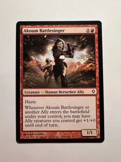 Akoum Battlesinger - MTG Worldwake - NM - Image 1
