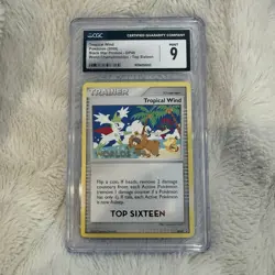 2009 Pokemon Promo World Championships Top 16 Tropical Wind #DP48 CGC 9 - Image 1
