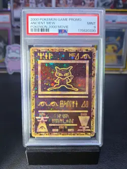 2000 POKEMON GAME MOVIE POKEMON 2000 MOVIE ANCIENT MEW PSA 9 w/ Swirl Holo - Image 2
