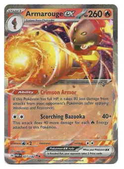 Armarouge ex 027/182 SV04: Paradox Rift Holo Double Rare Pokemon TCG - NM - Image 1