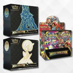 Pokemon Center Mega Evolution Both ETBs & Booster Box PRESALE SHIPS BY 9/26/25 - Image 1