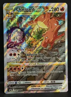 Pokemon 2022 Shield & Sword Charizard VSTAR SWSH262 Black Star Promo NM - Image 1