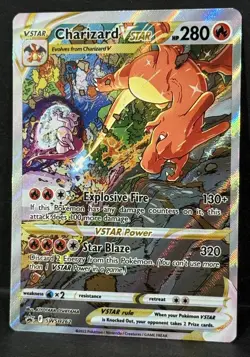 Pokemon 2022 Shield & Sword Charizard VSTAR SWSH262 Black Star Promo NM - Image 3