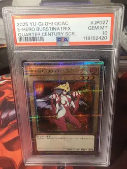 Yugioh ELEMENTAL HERO BURSTINATRIX JP027 PSA 10 - Image 1