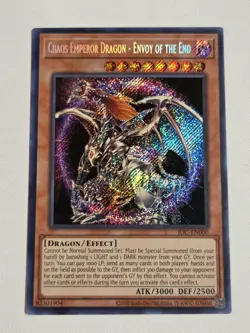 Chaos Emperor Dragon Envoy of the End IOC-EN000 25th Anniversary Yugioh Mint - Image 1