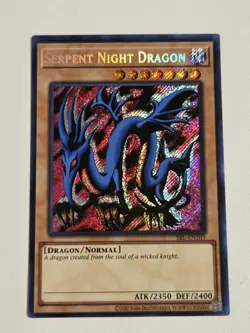 Serpent Night Dragon SRL-EN103 25th Anniversary Yugioh Secret Rare Unlimited - Image 1