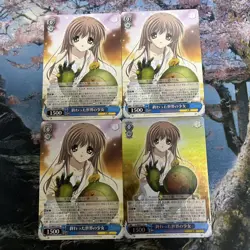 Weiss Schwarz CLANNAD Girl of the End World 4 Card Set Normal & Holo - Image 1