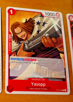 ONE PIECE ENGLISH CARD GAME CARTE YASOPP ST23-005 ST EN MINT - Image 1