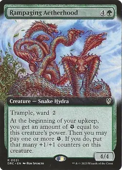 Rampaging Aetherhood Aetherdrift Commander Borderless Rare #31 Nm MTG - Image 1