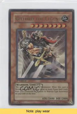 Gilford the Legend 1st Ed. YuGiOh Warrior's Triumph Structure Deck 2005 READ 0o3 - Image 1