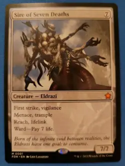 Sire of Seven Deaths Foundations NM Magic MTG - Image 1