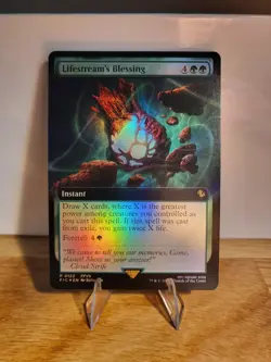 Lifestream's Blessing R 0122 Foil (Extended Art) Final Fantasy FIN MTG - Image 1