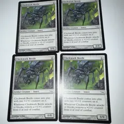 (4) Clockwork Beetle Mirrodin Mtg Magic The Gathering - Image 1