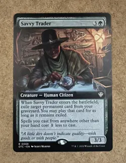 Savvy Trader (Extended Art) - Outlaws of Thunder Junction NM MTG - Image 1