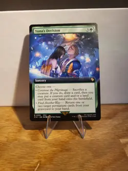 Yuna's Decision R 0125 Extended Art Non Foil Final Fantasy FIN MTG - Image 1