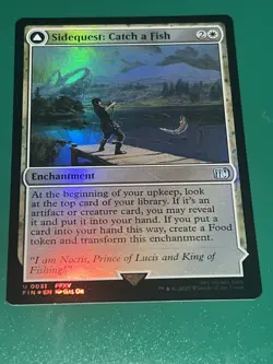 Sidequest: Catch a Fish (Uncommon Foil) #31 Final Fantasy MTG Near Mint - Image 1
