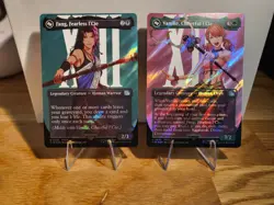 Fang and Vanille 526, 537- Borderless Surge Foil Set - Final Fantasy FIN MTG - Image 1