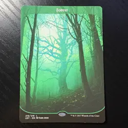Forest Land Regular MTG Unstable #216 LP - Image 1