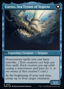 MTG Invasion of Segovia // Caetus, Sea Tyrant of Segovia [March of the Machine] - Image 2