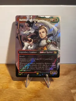 Balthier and Fran #0538 (Borderless) (Surge Foil) Final Fantasy FIN MTG - Image 1