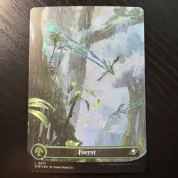 Forest Borderless Galaxy Foil MTG Edge Of Eternities #371 NM - Image 1