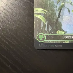Forest Borderless Galaxy Foil MTG Edge Of Eternities #371 NM - Image 4