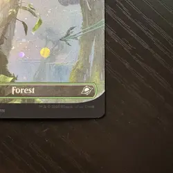 Forest Borderless Galaxy Foil MTG Edge Of Eternities #371 NM - Image 5