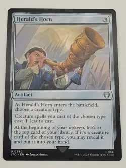Herald's Horn 0280 Non Foil Uncommon Lord of the Rings MTG Near Mint - Image 1
