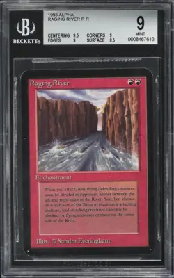 Mtg *Alpha* BGS 9 Raging River ( psa/cgc quality, mint) - Image 1