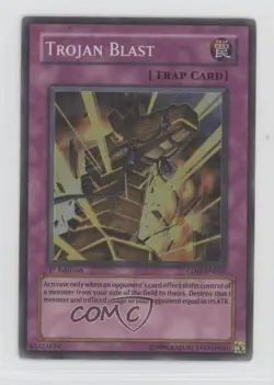 Trojan Blast 1st Ed. YuGiOh Cyberdark Impact #CDIP-EN056 2006 0y59 - Image 1