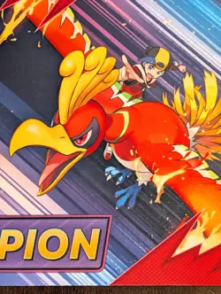 Play! Pokemon Ethan's Ho Oh League Cup Champion Playmat TCG Play Mat Brand New - Image 2