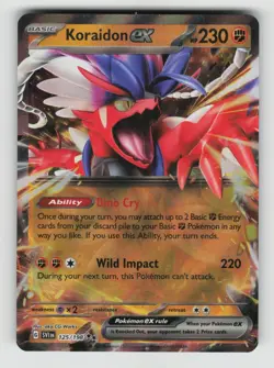 Pokemon - Koraidon ex - 125/198 Scarlet & Violet Base Set - Double Rare - NM - Image 1