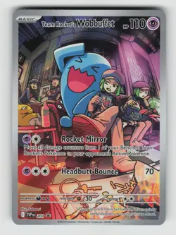 Pokemon - Team Rockets Wobbuffet - 203 Scarlet & Violet Promo Cards - Promo - NM - Image 1