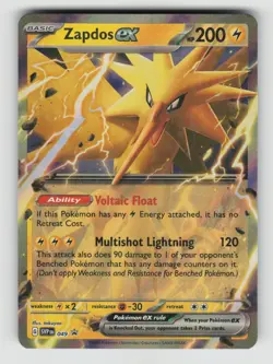 Pokemon - Zapdos ex - 049 SV: Scarlet & Violet Promo Cards - Promo - NM - Image 1