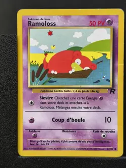 Carte Pokemon Ramoloss 67/82 Edition 2 Team Rocket Wizards 4 - Image 2